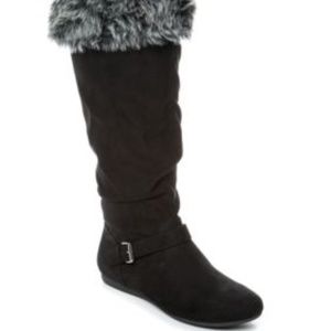 New Directions Black Sierra Slouch Boots